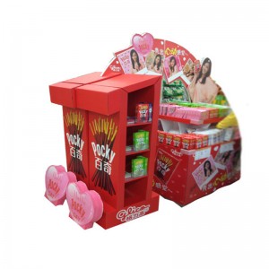 Glanzend CMYK-compartiment POS-kartonnen displays voor het verkopen van speelgoed voor kinderen